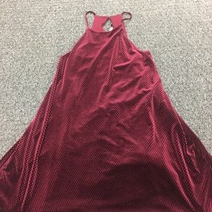 Everly festive burgundy cocktail dress